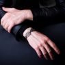 BigBlackMaria a080 Dokuro Bone Bracelet on male model.