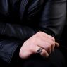 Kalico Lucy KLH003 Vanity Heart Ring on male model.