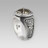 BigBlackMaria a141 Aztec Ring Guwashi up left view.