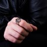 BigBlackMaria a152 GOD Ring on male model.