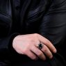 BigBlackMaria a160DP Young Master Ring on male model.