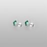 Magische Vissen OZX029GQ Green Studs left view.