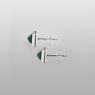 Magische Vissen OZX029GQ Green Studs left view.