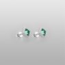 Magische Vissen OZX029GQ Green Studs right view.