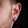 Oz Abstract E9316 Ear Cones on male model.