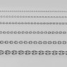 Oz Abstract 1424-60 to 1424-200 Rolo Oval chains straight view.
