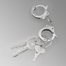 Oz Abstract OT9303 HandCuffs straight with keys view.