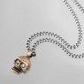 BigBlackMaria a044K10 Skull 10KYG with Diamonds left view.