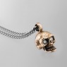 BigBlackMaria a044K10 Skull 10KYG with Diamonds right view.