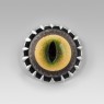 Oz Abstract R585-GR Evil Eye ring front view.