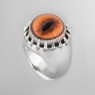 Oz Abstract R585-OR Evil Eye ring left view.