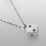 Oz Abstract P9357GN Dice with Garnets right view.