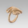 Oz Abstract R591K10 Trust Ring Gold up right view.