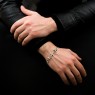 Oz Abstract BR9323 Star Bracelet on male model.