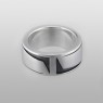 Oz Abstract R9303 Justice front view. Sterling silver ring.