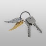 Oz Abstract OT9304SVxBR Key Holder Angel Wings back view.