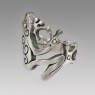 Kalico Lucy one of a kind ring 120719-7 left view.