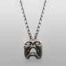 a088 Heaven Skull Dia-Custom BigBlackMaria necklace front view.