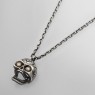 a088 Heaven Skull Dia-Custom BigBlackMaria necklace left view.