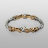 Kalico Lucy LGD006BR Fortune Dragon Bracelet front low view.