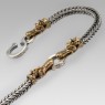 Kalico Lucy LGD010BR Fortune Dragon Wallet Chain top hook view.