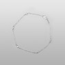Oz Abstract Tokyo 921241008 Drop Bracelet Silver front view.