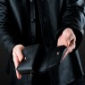 BigBlackMaria short wallet black DS025B on male model.