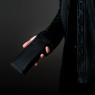 BigBlackMaria Long wallet black DS043r on male model.