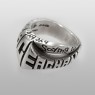 BigBlackMaria a153 Give Peace a Chance ring left view.