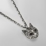 Kalico Lucy La Moo necklace with black zirconia KL056 right view.