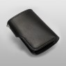 Oz Abstract Half wallet black 035-1BL back view.