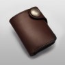 Oz Abstract Half wallet brown 035-1BR right view.