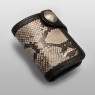 Oz Abstract Half wallet black & python 064 right view.
