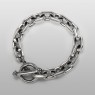 Oz Abstract Tokyo Br9325 Onyx Bracelet round closed view.