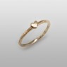 Kalico Lucy Small Heart Ring KL-HR-K10 up right view.