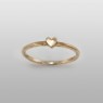 Kalico Lucy Small Heart Ring KL-HR-K10 up straight view.