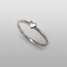 Kalico Lucy Small Heart Ring KL-HR-Sv up left view.