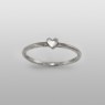 Kalico Lucy Small Heart Ring KL-HR-Sv up straight view.