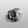 STS R20 Silver Skull Ring back view.