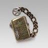 STS Brass & Silver Zippo lighter skull and wings one of a kind design back view.