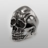 STS R16 Silver Skull Ring left view.