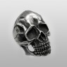 STS R01Sv Silver Skull Ring right view.