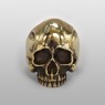 STS R02Br Brass Skull Ring front view.