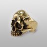 STS R02Br Brass Skull Ring left view.