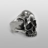 STS R02Sv Silver Skull Ring right view.