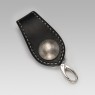 Oz Abstract Tokyo black leather key holder right view.