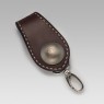 Oz Abstract Tokyo brown leather key holder right view.