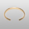 BigBlackMaria X bangle bracelet from brass up straight view.