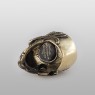 STS R20BR Brass Skull Ring back view.