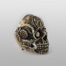 STS R20BR Brass Skull Ring right view.